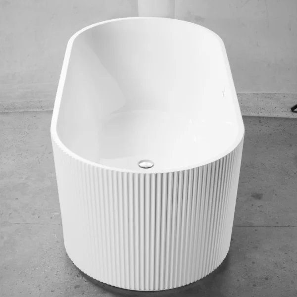 Glossy White Acrylic Bathtub 59" <br> Item no. 347