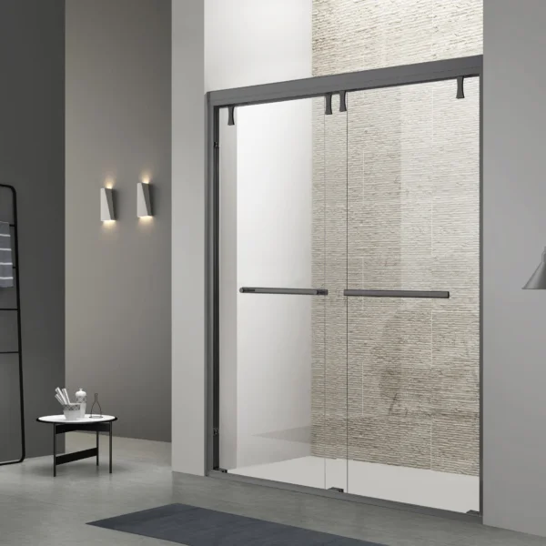 Double Sliding Chrome Shower Door 60" Item no. ASE-212