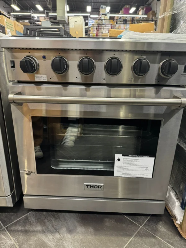 THOR Kitchen Freestanding Professional 30-Inch Gas Range in Stainless Steel - + LP Conversion Kit Model #LRG3001ULP
