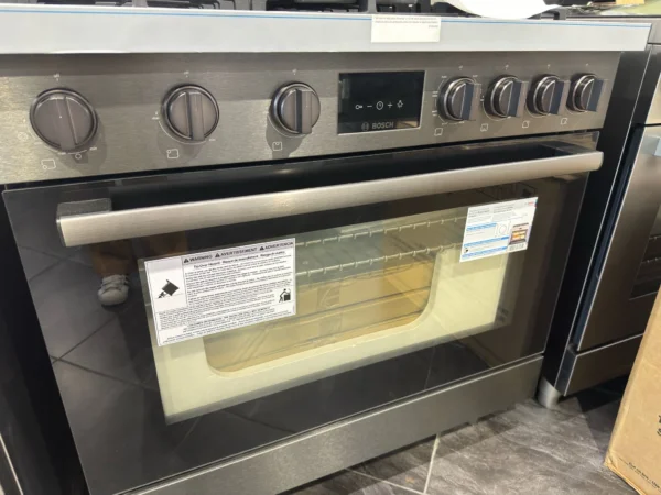 800 Series Dual Fuel Freestanding Range 36'' Black Stainless Steel Model #HDS8645U