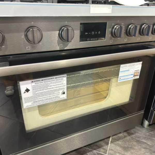 800 Series Dual Fuel Freestanding Range 36'' Black Stainless Steel  <br><p style="font-size: 20px; color: #A9A9A9;">Model #HDS8645U</p>