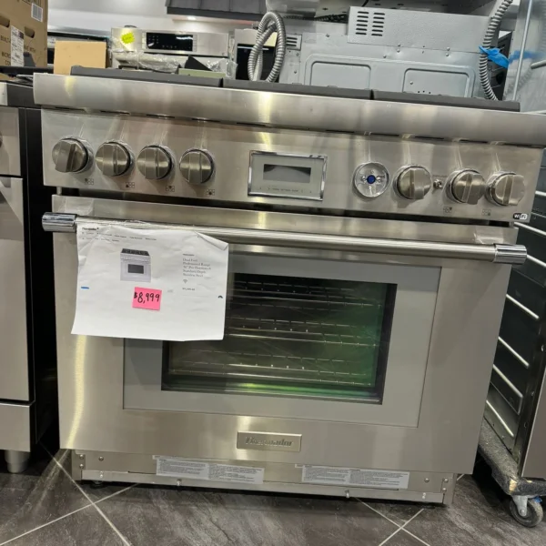 Dual Fuel Professional Range 36'' Pro Harmony® Standard Depth Stainless Steel<br><p style="font-size: 20px; color: #A9A9A9;">Model #PRD366WHU</p>