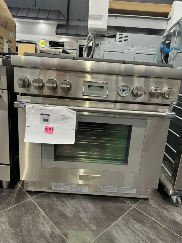 Dual Fuel Professional Range 36'' Pro Harmony® Standard Depth Stainless Steel Model #PRD366WHU