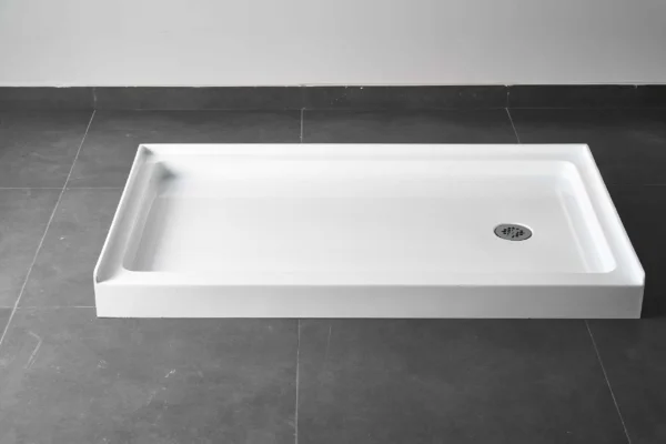 White Acrylic Shower Base 60″ Item no. GS-SB6036 R