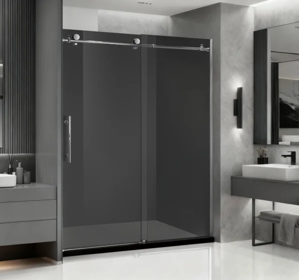Shower Door 60″ ASE-PF-75-6076G (Brushed gold)